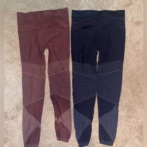 2 pair of women’s spanx moto leggings